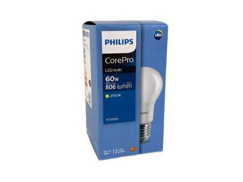 Philips LED GLS E27 8-60W 2700K mat