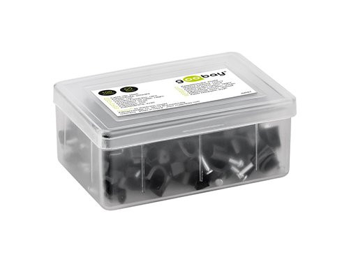 Kabelclip 8mm rond zwart box(100)