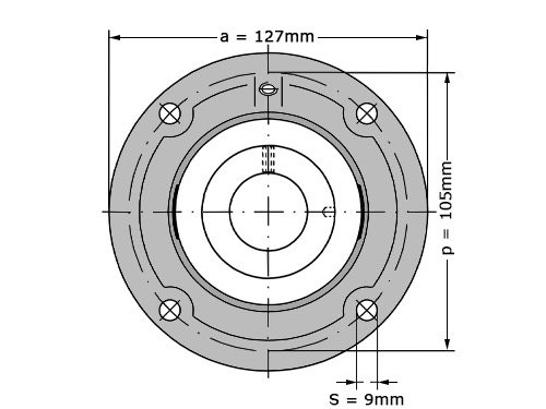 Foto van INA Lagerblok Rond TFE30 (30mm) INA Lagerblok Rond TFE30 (30mm)