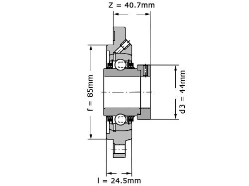 Foto van INA Lagerblok Rond TFE30 (30mm) INA Lagerblok Rond TFE30 (30mm)