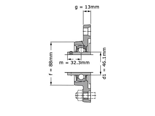 Foto van SKF Lagerblok Ovaal FYTB35 WF (35mm) SKF Lagerblok Ovaal FYTB35 WF (35mm)