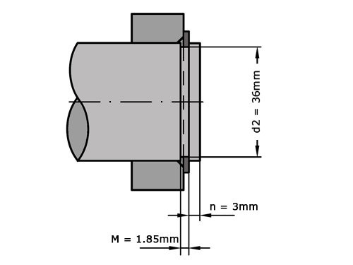 Seegerring DIN 471 38mm Verenstaal