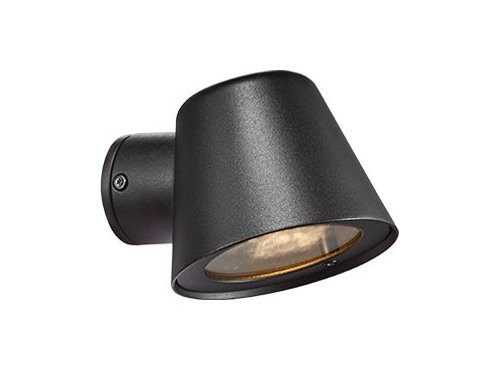 Foto van Wandlamp Aleria zwart GU10 IP44 Wandlamp Aleria zwart GU10 IP44