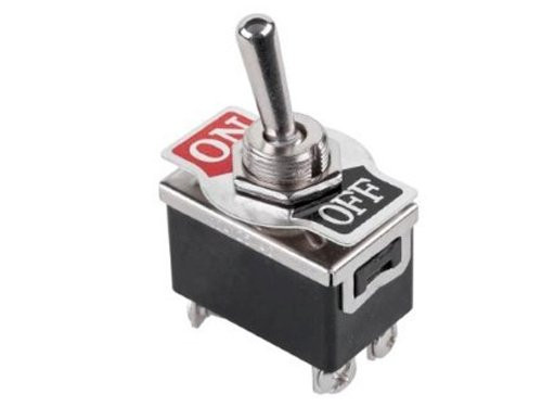 Foto van Tuimelschakelaar 2p aan-uit chroom Tuimelschakelaar 2p aan-uit chroom