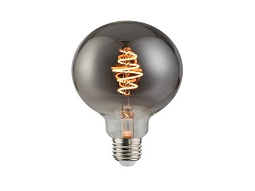 Nordlux LED Globe G125 E27 5-15W 1800K filament spiraal grey dimbaar