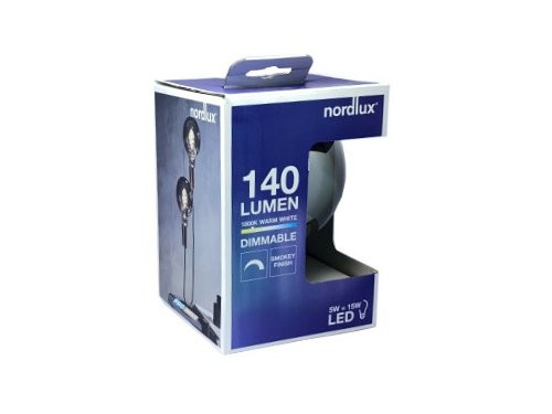 Nordlux LED Globe G125 E27 5-15W 1800K filament spiraal grey dimbaar