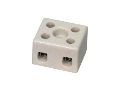 Foto van Kroonsteen porselein 6mm2 2-polig Kroonsteen porselein 6mm2 2-polig