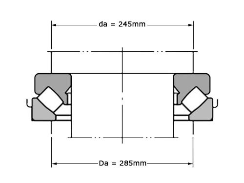 Foto van JTEKT - Koyo Tontaatslager 29434 R (170x340x103mm) JTEKT - Koyo Tontaatslager 29434 R (170x340x103mm)