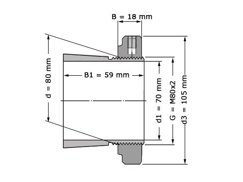 SKF Trekbus H316 E (70x105x59mm)