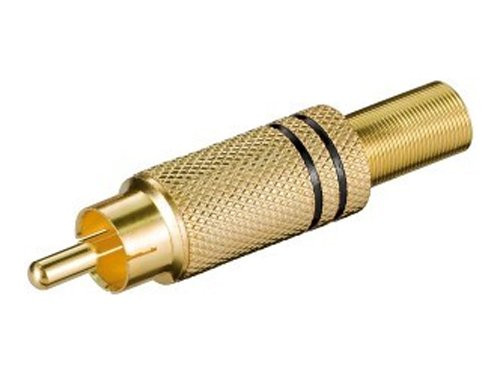 Tulp stekker verguld zwart