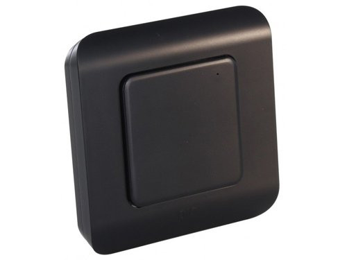 Foto van DiO Draadloze wand schakelaar enkel zwart DiO Draadloze wand schakelaar enkel zwart