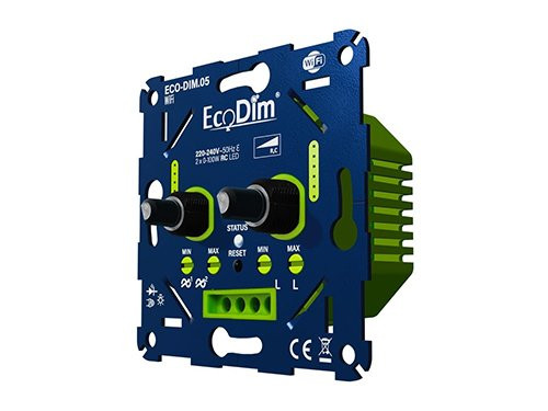 Foto van LED dimmer DUO 0-100W EcoDim fase afsnijding - WiFi LED dimmer DUO 0-100W EcoDim fase afsnijding - WiFi