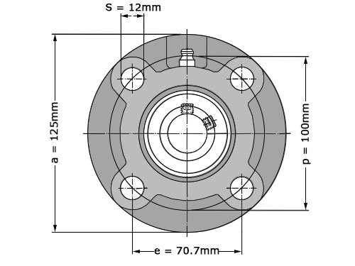 JTEKT - Koyo Lagerblok Rond UCFC206 J (30mm)