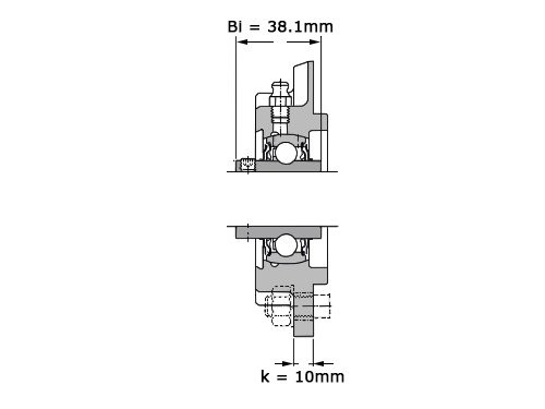 JTEKT - Koyo Lagerblok Rond UCFC206 J (30mm)