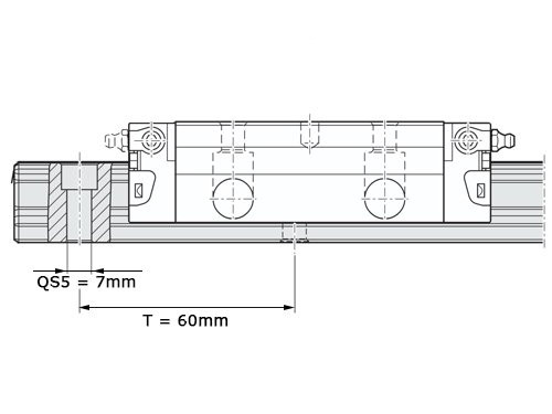 Foto van Bosch Rexroth Kogelwagen Koolstofstaal KWD-025-FLS-C2-P-1 Met Kogelketting Bosch Rexroth Kogelwagen Koolstofstaal KWD-025-FLS-C2-P-1 Met Kogelketting