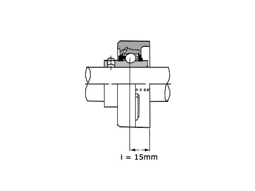 NSK Lagerblok Ovaal UCFA204 D1 (20mm)