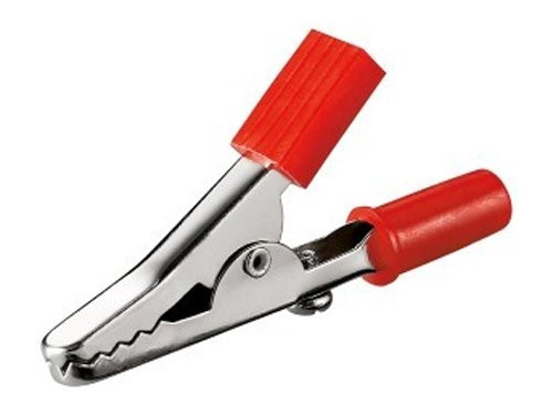 Krokodilklem geisoleerd blanke bek rood