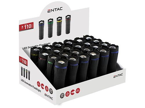 Display LED zaklampen 24 stuks zoom 1W 3xAAA