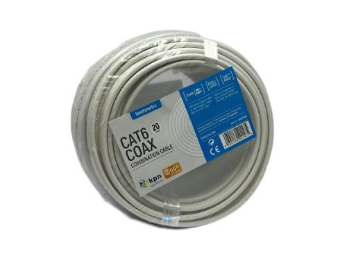 Coax - UTP cat6 combikabel 20 meter
