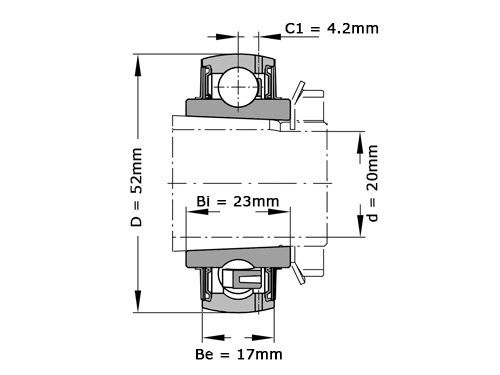 FAG Insert Lager UK205 (20x52x23mm)