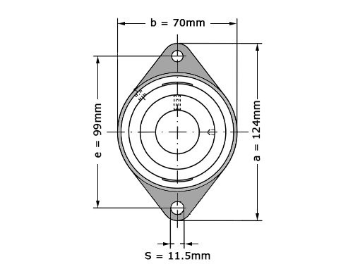 Foto van INA Lagerblok Ovaal RCJT25 N (25mm) INA Lagerblok Ovaal RCJT25 N (25mm)