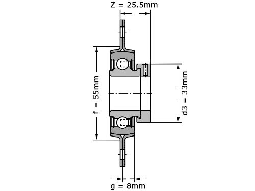 INA Lagerblok Plaatstaal Ovaal RAT20 XL (20mm)