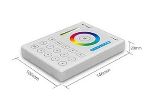 Foto van RGB-CCT draadloze opbouw schakelaar 2.4G 8-zones wit RGB-CCT draadloze opbouw schakelaar 2.4G 8-zones wit
