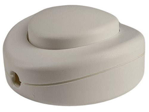 Vloerschakelaar rond wit 2A