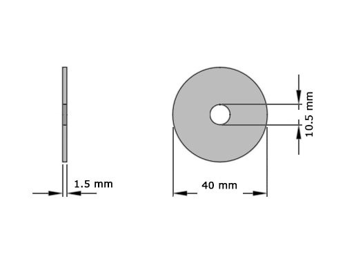 Carrosseriering M10x40 Verzinkt (100 stuks)