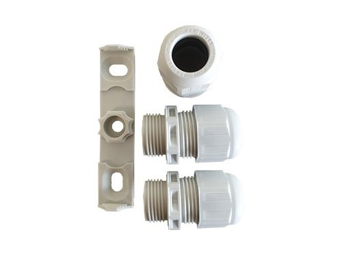 Kabeldoos WISKA 407 + 3 wartels M20 IP67 grijs