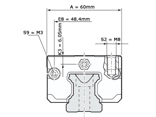 Bosch Rexroth Kogelwagen Super Koolstofstaal KWD-030-SKS-C1-N-1 Zonder Kogelketting
