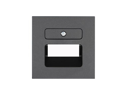 Kopp HK07 antraciet afdekplaat UTP enkel/dubbel