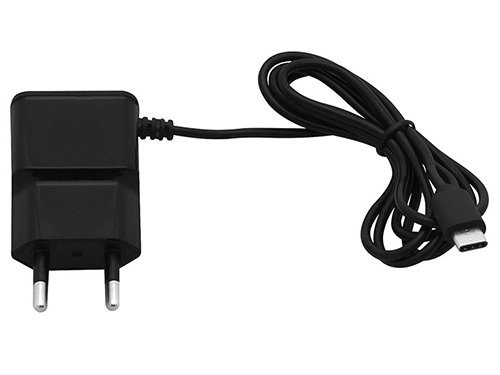 USB-C lader met vaste kabel 115cm 2,1A