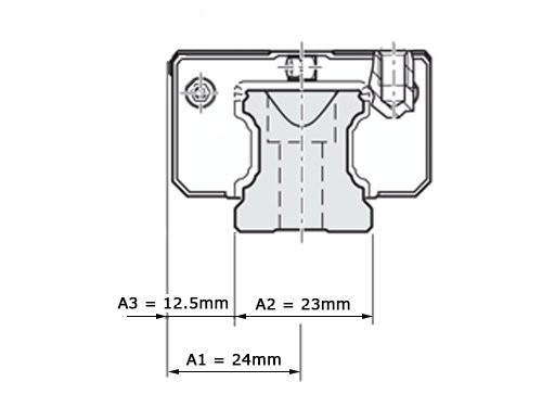 Bosch Rexroth Kogelwagen Koolstofstaal KWC-025-SNN-C0-H-2 Zonder Kogelketting