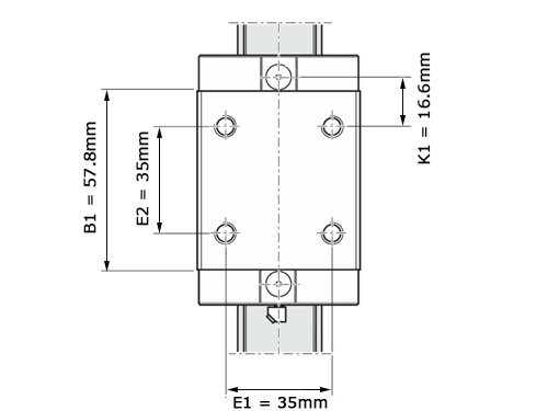 Bosch Rexroth Kogelwagen Koolstofstaal KWC-025-SNN-C0-H-2 Zonder Kogelketting