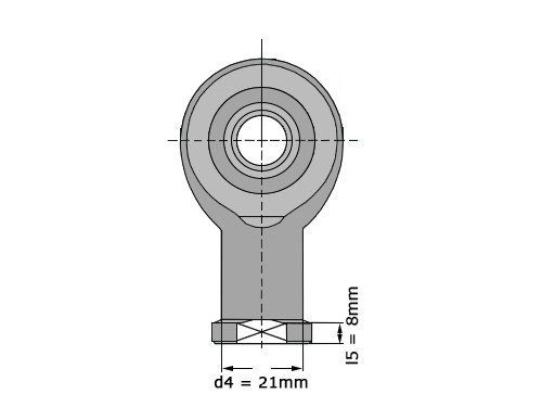 IBB Stangkop GIKR14 PW (14x36x19mm)