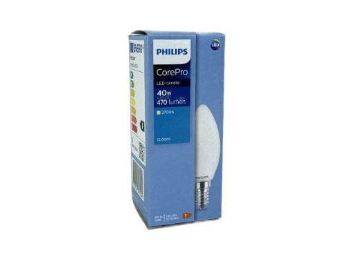 Philips LED kaars E14 4,3-40W 2700K filament mat
