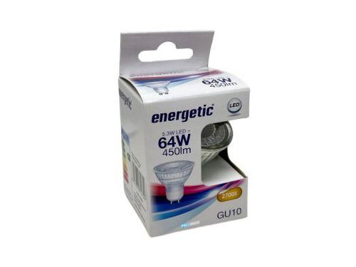 Energetic LED spot GU10 4,9-64W 2700K