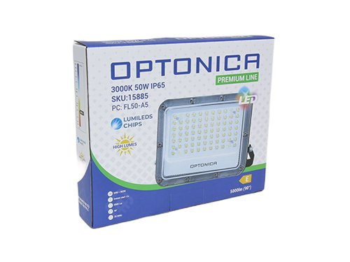Foto van LED Bouwlamp 50W 3000K zwart - premium LED Bouwlamp 50W 3000K zwart - premium