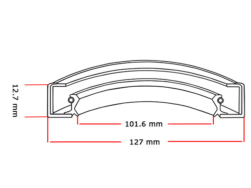 Oliekeerring 101.6x127x12.7mm BASL NBR 70