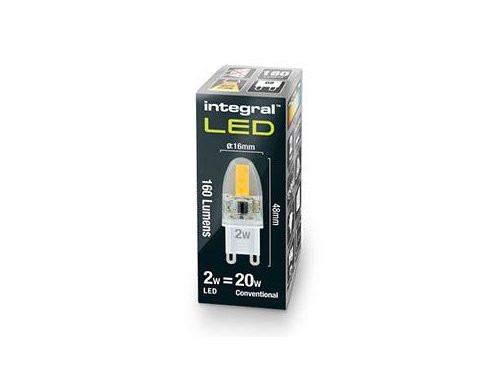 Foto van Integral LED steek G9 230V 2-20W 2700K Integral LED steek G9 230V 2-20W 2700K