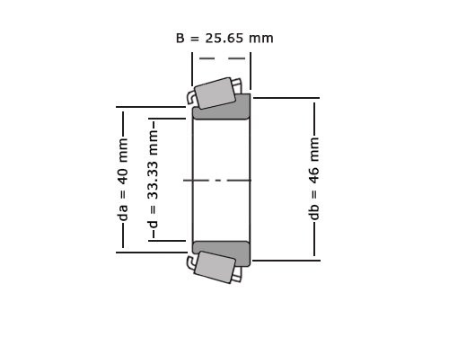 Timken Kegellager Buitenring 2735X (0x73.03x19.05mm)