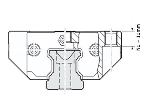 Bosch Rexroth Kogelwagen Koolstofstaal KWD-030 -FLS-C1-N-1 Met Kogelketting