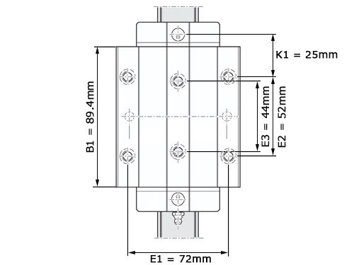 Bosch Rexroth Kogelwagen Koolstofstaal KWD-030 -FLS-C1-N-1 Met Kogelketting