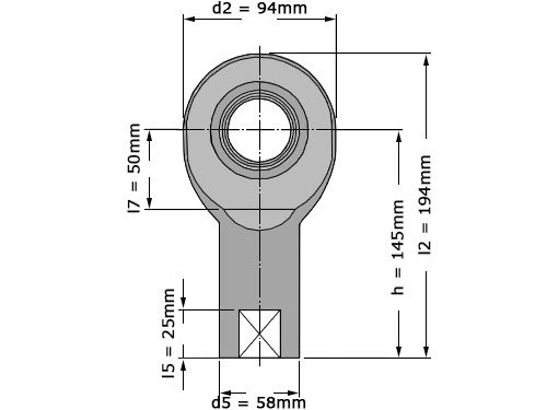 SKF Stangkop SI40 TXE 2LS (40x94x28mm)