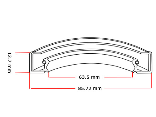 Oliekeerring 63.5x85.72x12.7mm BASL NBR 70