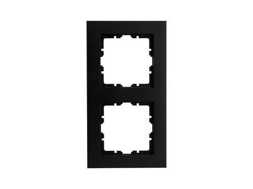 Foto van Kopp HK07 PURE mat zwart 2 voudig afdekraam Kopp HK07 PURE mat zwart 2 voudig afdekraam