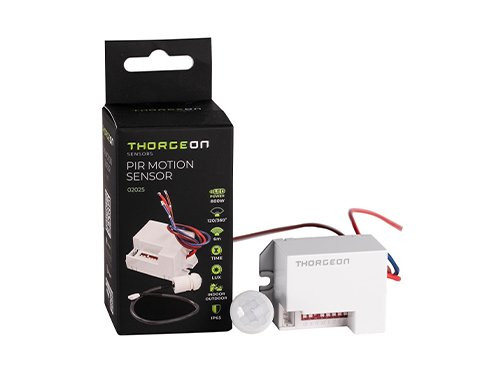 Bewegingsmelder IR inbouw mini wit