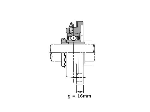 NSK Lagerblok Vierkant UKF210 (45mm)
