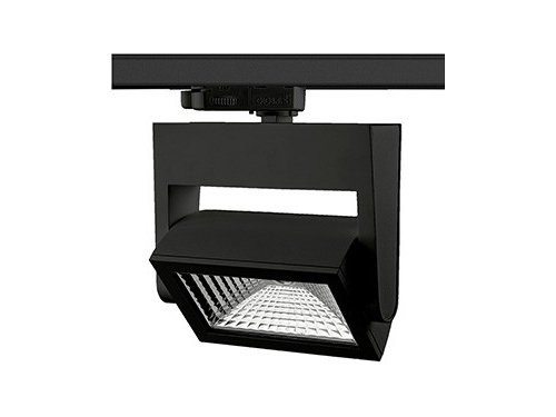Foto van LED railspot 3-fase 33W 3000K zwart 90x70gr Lival Nanna Large LED railspot 3-fase 33W 3000K zwart 90x70gr Lival Nanna Large